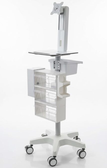 עגלת דמים + מתקן למחשב